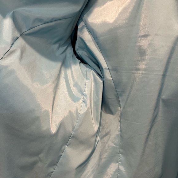 St. John Sport Blue Scuba Style Blue Leather Jacket Like New! - Picture 7 of 9